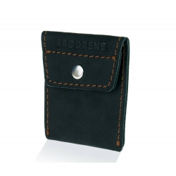 Skórzany portfel na monety bilonówka brodrene cw02 czarny