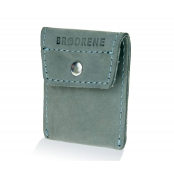 Skórzany portfel na monety bilonówka brodrene cw02 szary