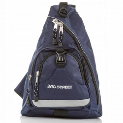 Sportowy plecak na rower na jedno ramię trójkątny bag street trangular niebieski