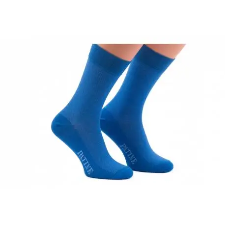 Niebieskie skarpety męskie patine socks