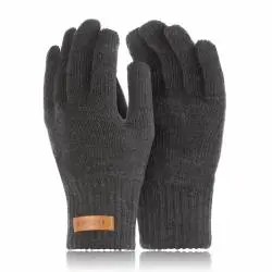 Męskie rękawiczki zimowe brodrene r1 ciemnoszare