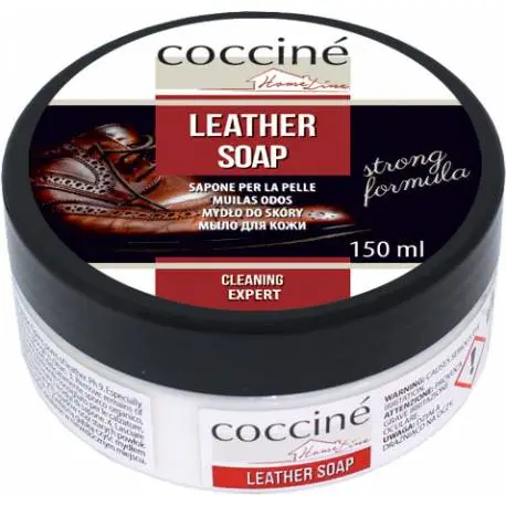 Mydło do skór gładkich tapicerka samochodowa coccine leather soap - strong 150ml