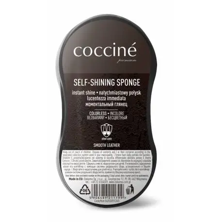 Czyścik samonabłyszczający do skóry licowej coccine self-shining sponge