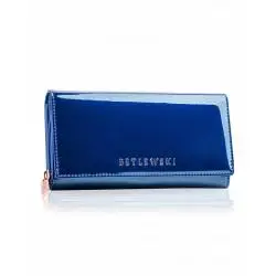 Elegancki damski portfel betlewski zbpd-bs-106 niebieski