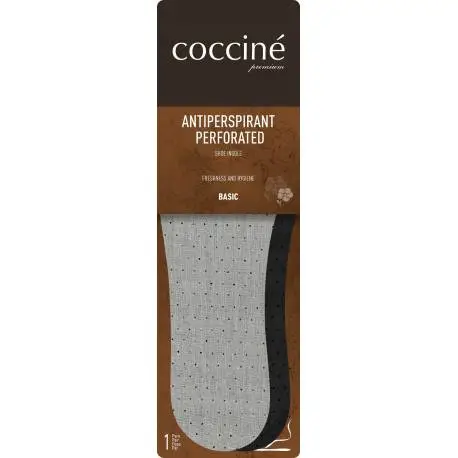 Wkładka do butów przeciwpotliwa z aktywnym węglem perforated coccine 36-46
