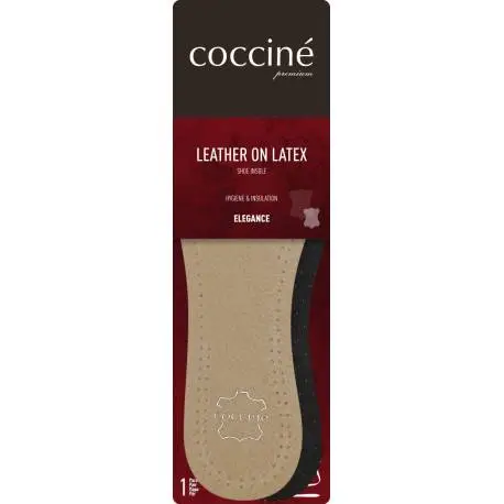 Skórzane wkładki do butów leather on latex coccine