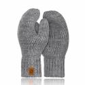 Damskie rękawiczki zimowe Brødrene R02 jasnoszary