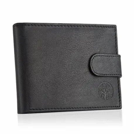 Czarny męski portfel ze skóry etpm-kz-60 rfid