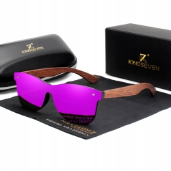 Purpurowe okulary przeciwsłoneczne kingseven b5504
