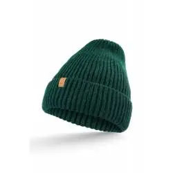 Zielona modna czapka damska zimowa cz46 brodrene
