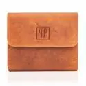 Pomarańczowy portfel damski skórzany t-11 paolo peruzzi