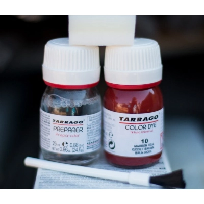 Tarrago Color Dye Double Set Czarny 25ml – Farba do Skór i Tkanin