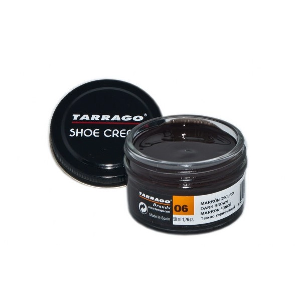 TARRAGO Shoe Cream 50ml Ciemnobrązowy - Krem do skór gładkich