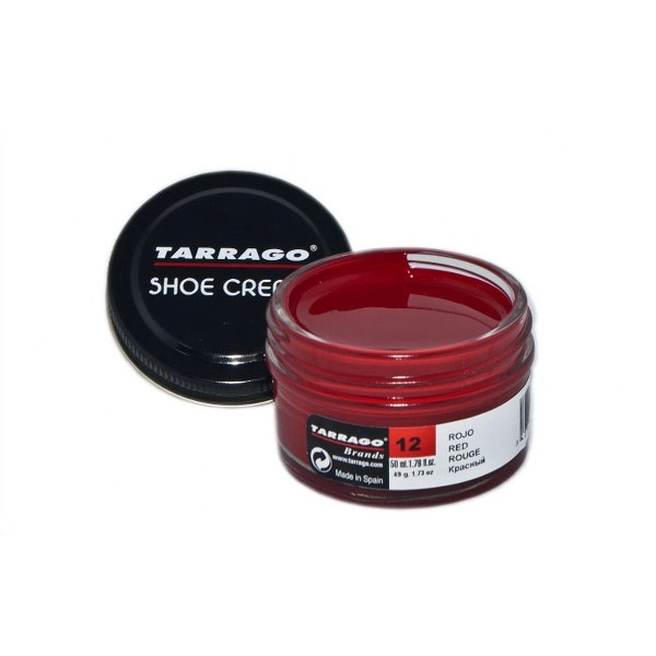 TARRAGO Shoe Cream 50ml Czerwony - Krem do skór gładkich