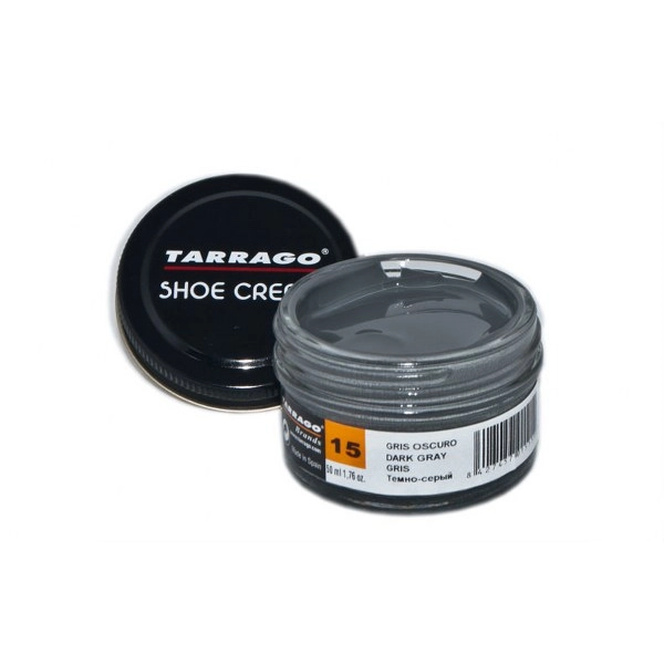 TARRAGO Shoe Cream 50ml Ciemnoszary - Krem do skór gładkich