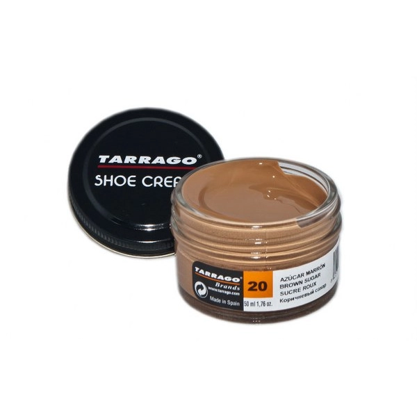 TARRAGO Shoe Cream 50ml Brązowy Cukeir - Krem do skór gładkich