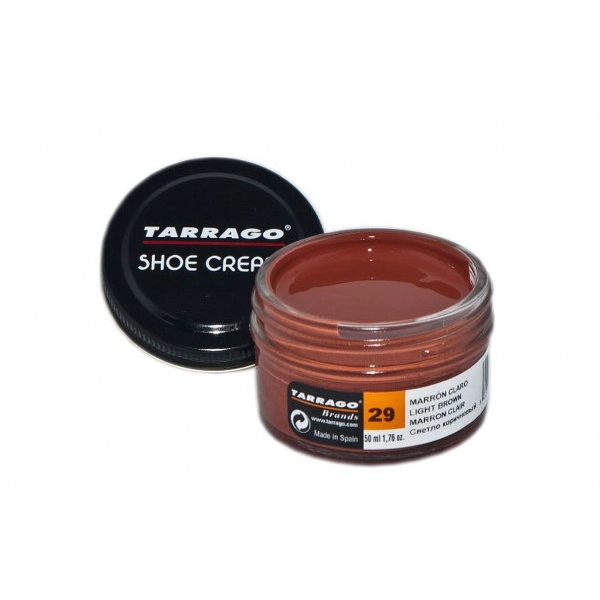 TARRAGO Shoe Cream 50ml Jasno Brązowy - Krem do skór gładkich