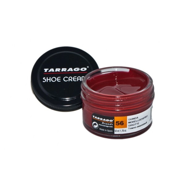 TARRAGO Shoe Cream 50ml Intensywna Wiśnia - Krem do skór gładkich