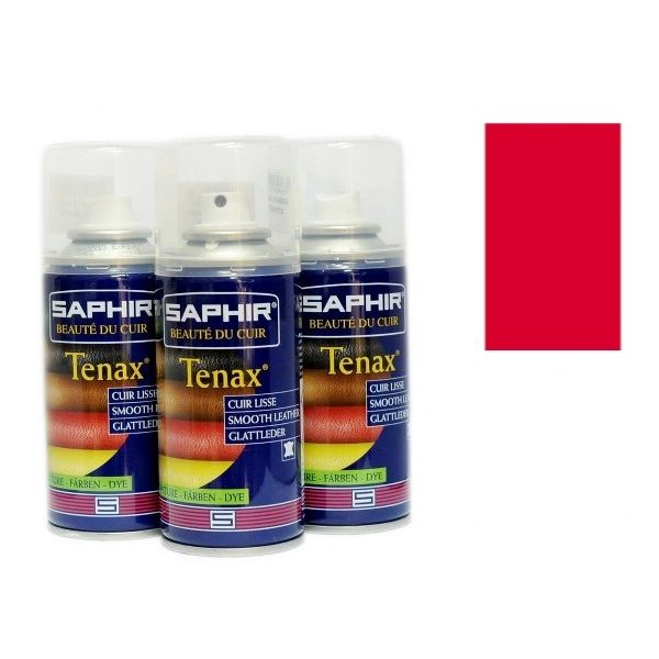 Saphir BDC Tenax Spray Czerwony 150 ml - Farba do Skór Gładkich