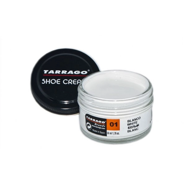 TARRAGO Shoe Cream 50ml Biały - Krem do skór gładkich