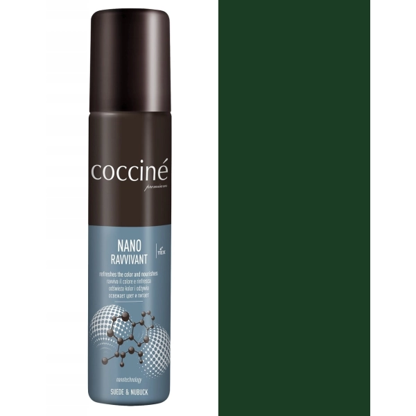 Coccine Ravvivant Spray do Renowacji Obuwia 75 ml Ciemny Zielony