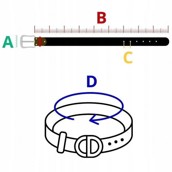 Pasek Damski OPD-19 Brødrene Czarny